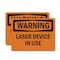 Signmission Radiation & Laser Sign, 5 in H x 7 in W, Vinyl Decal, Rectangle OS-2PACK-WS-D-57-L-12229 - alternate 1